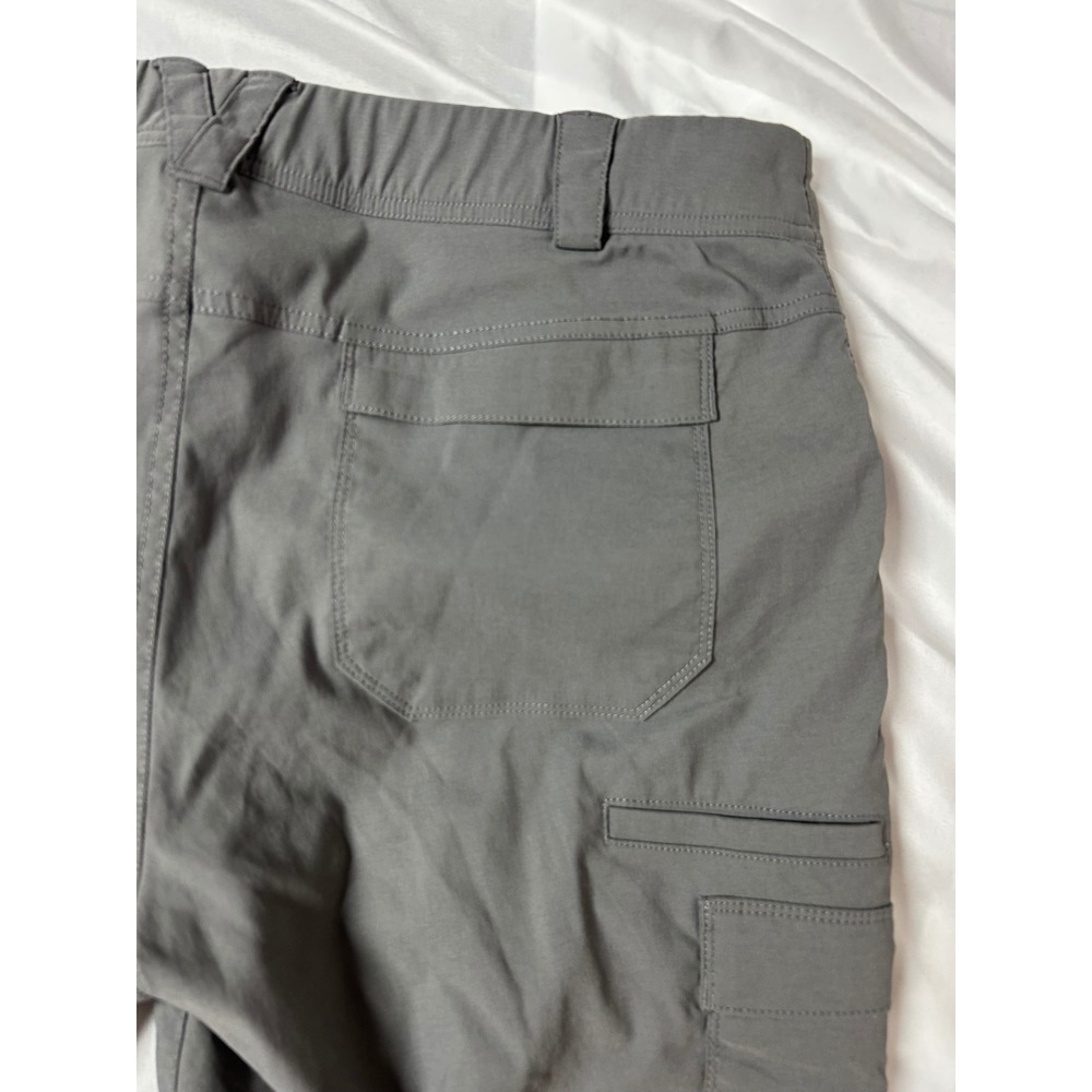 Duluth Trading Co Womens 16 Gray Dry on the Fly Cargo Crop Pants Hiking Outdoor - Picture 7 of 16